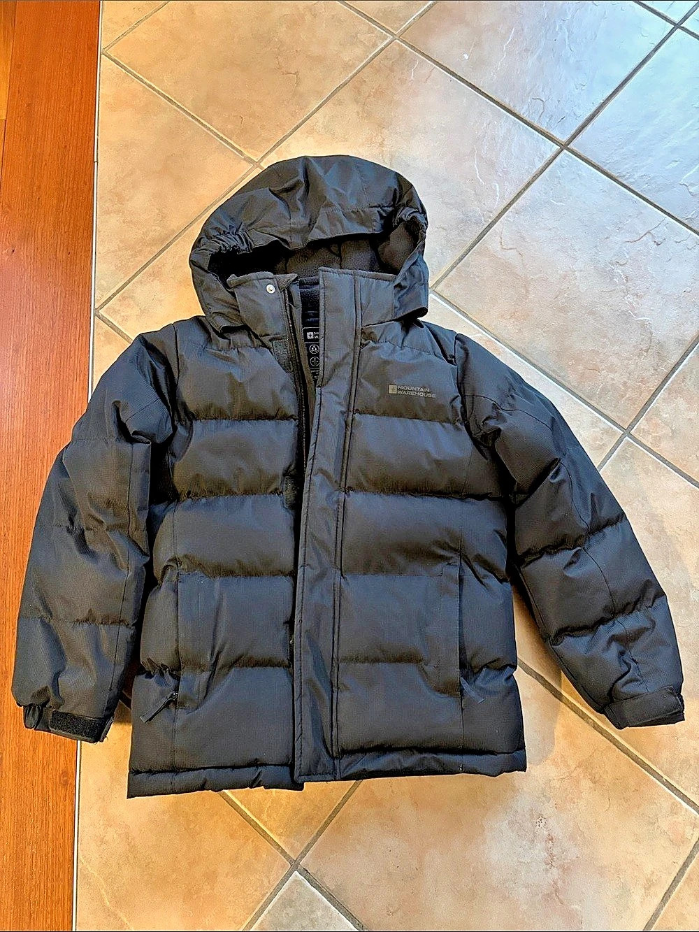 Mountain Warehouse Seasons II Kids Padded Jacket Black Size 9-10 Years